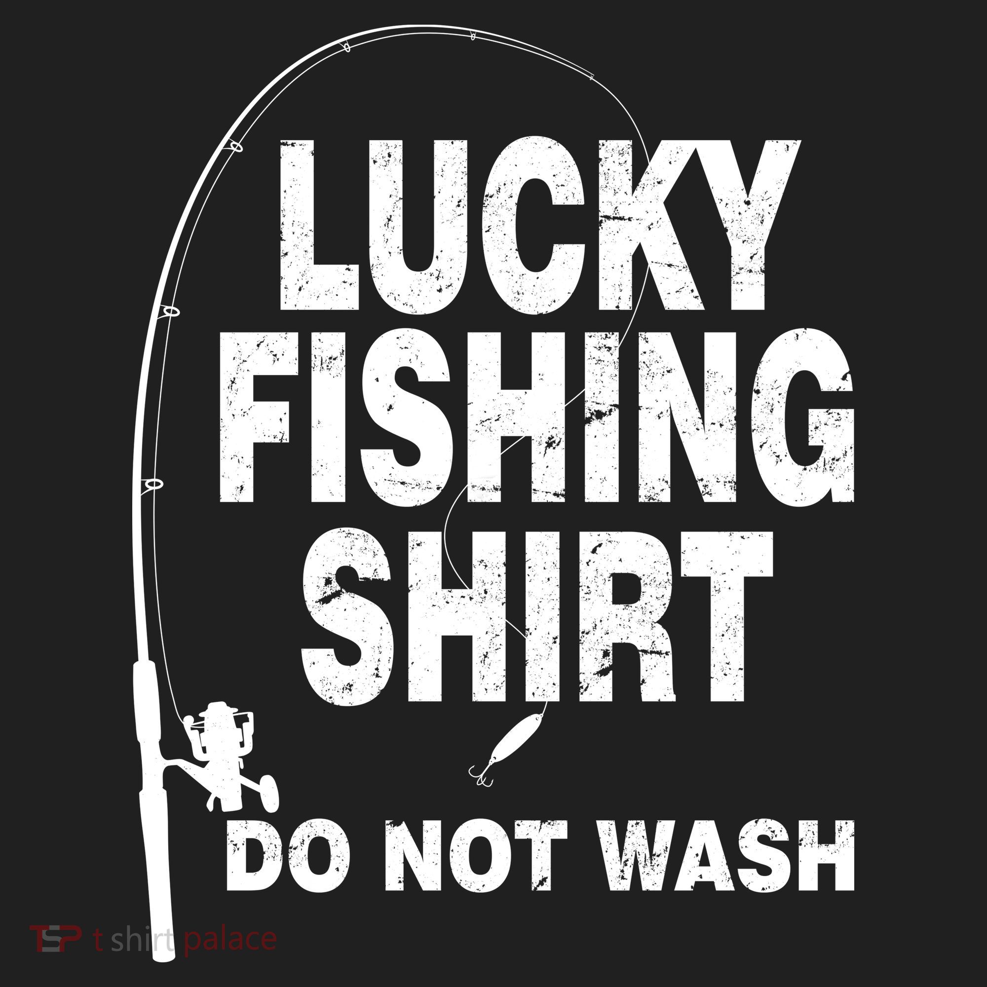 Lucky Fishing Shirt Do Not Wash Golf Towel