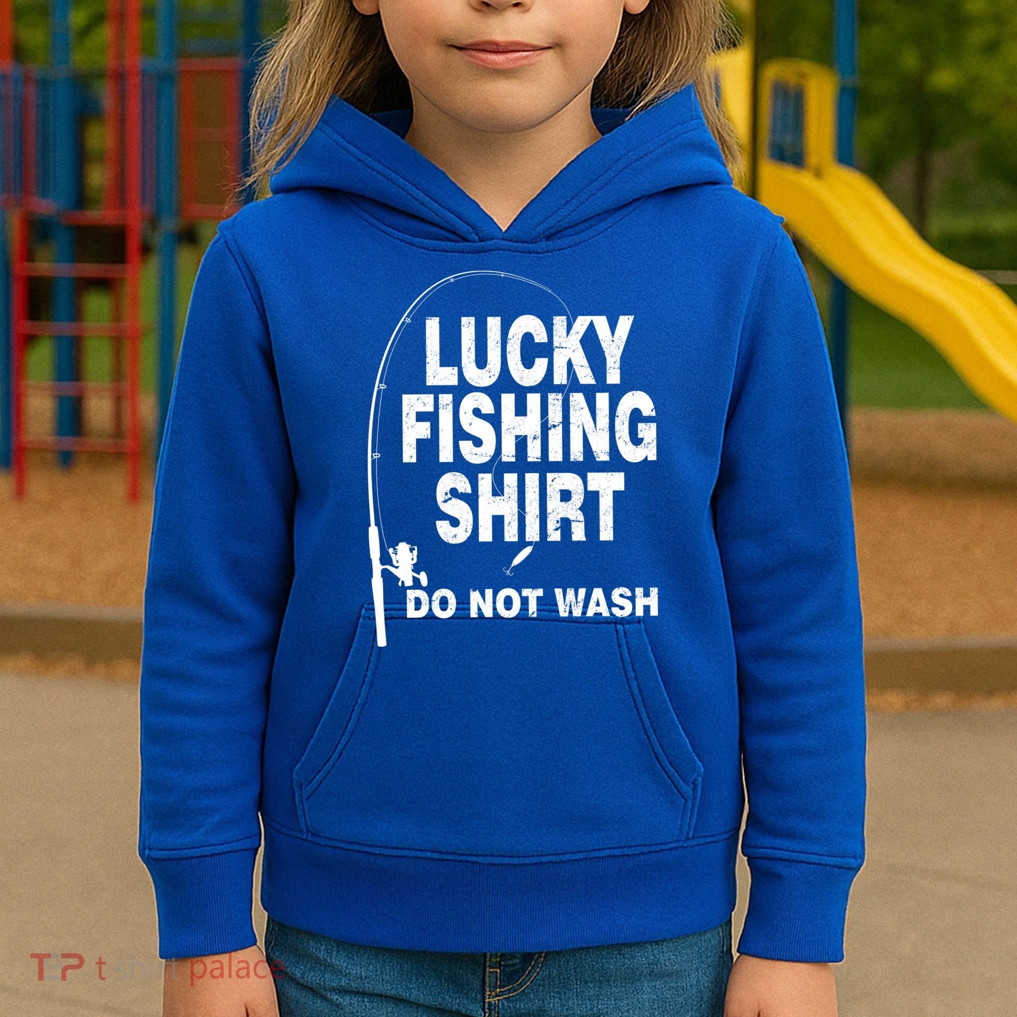 Lucky Fishing Shirt Do Not Wash Kids Hoodie