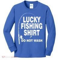 Lucky Fishing Shirt Do Not Wash Kids Long Sleeve Shirt thumb 0