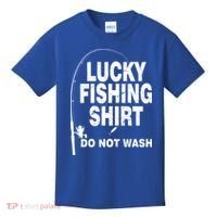 Lucky Fishing Shirt Do Not Wash Kids T-Shirt thumb 0