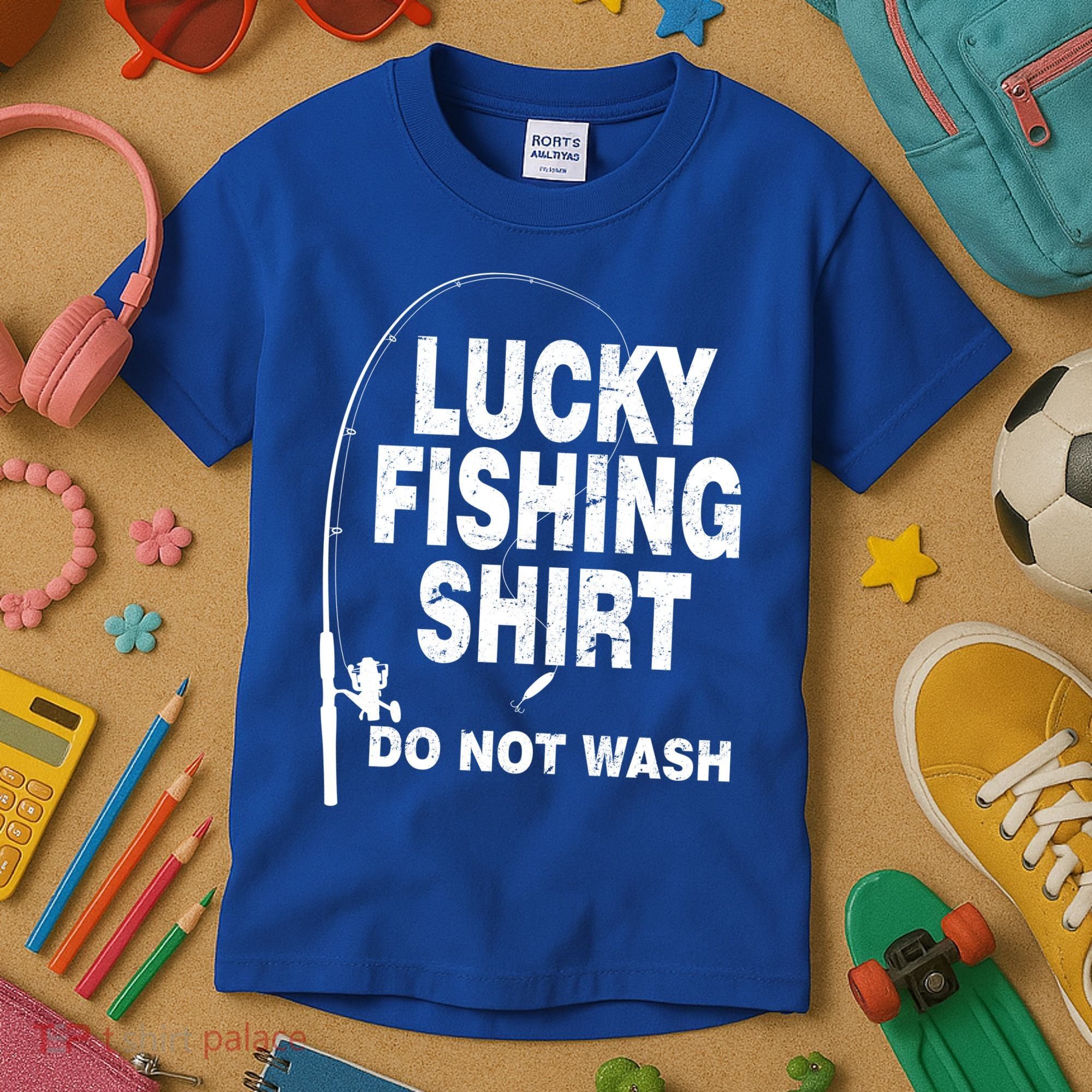 Lucky Fishing Shirt Do Not Wash Kids T-Shirt