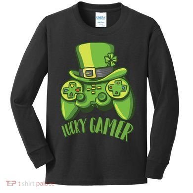 Lucky Gamer Kids Long Sleeve Shirt