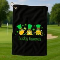 Lucky Gnomes Golf Towel thumb 1
