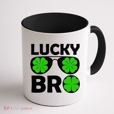 Lucky Irish Bro Coffee Mug back