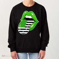 Lucky Irish Lips USA American Flag Women's Sweatshirt thumb 0