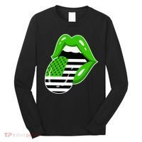 Lucky Irish Lips USA American Flag Long Sleeve Shirt thumb 0