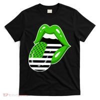 Lucky Irish Lips USA American Flag T-Shirt thumb 0