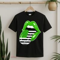 Lucky Irish Lips USA American Flag T-Shirt thumb 2