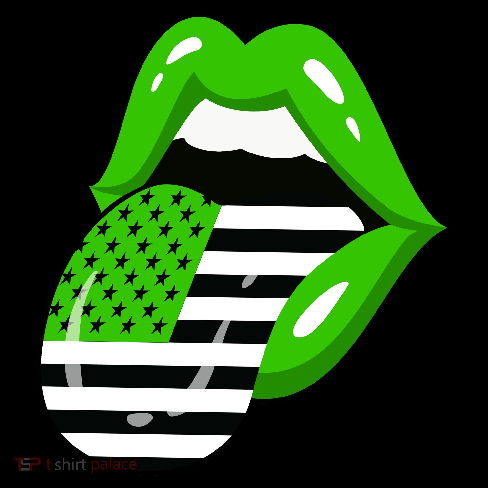 Lucky Irish Lips USA American Flag Coffee Mug