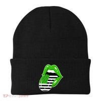 Lucky Irish Lips USA American Flag Beanie thumb 0