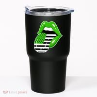 Lucky Irish Lips USA American Flag Tumbler thumb 0