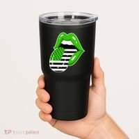 Lucky Irish Lips USA American Flag Tumbler thumb 2