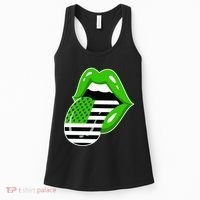 Lucky Irish Lips USA American Flag Women's Tank Top thumb 0