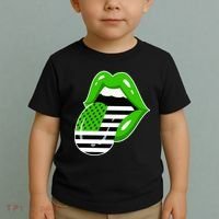 Lucky Irish Lips USA American Flag Toddler T-Shirt thumb 2