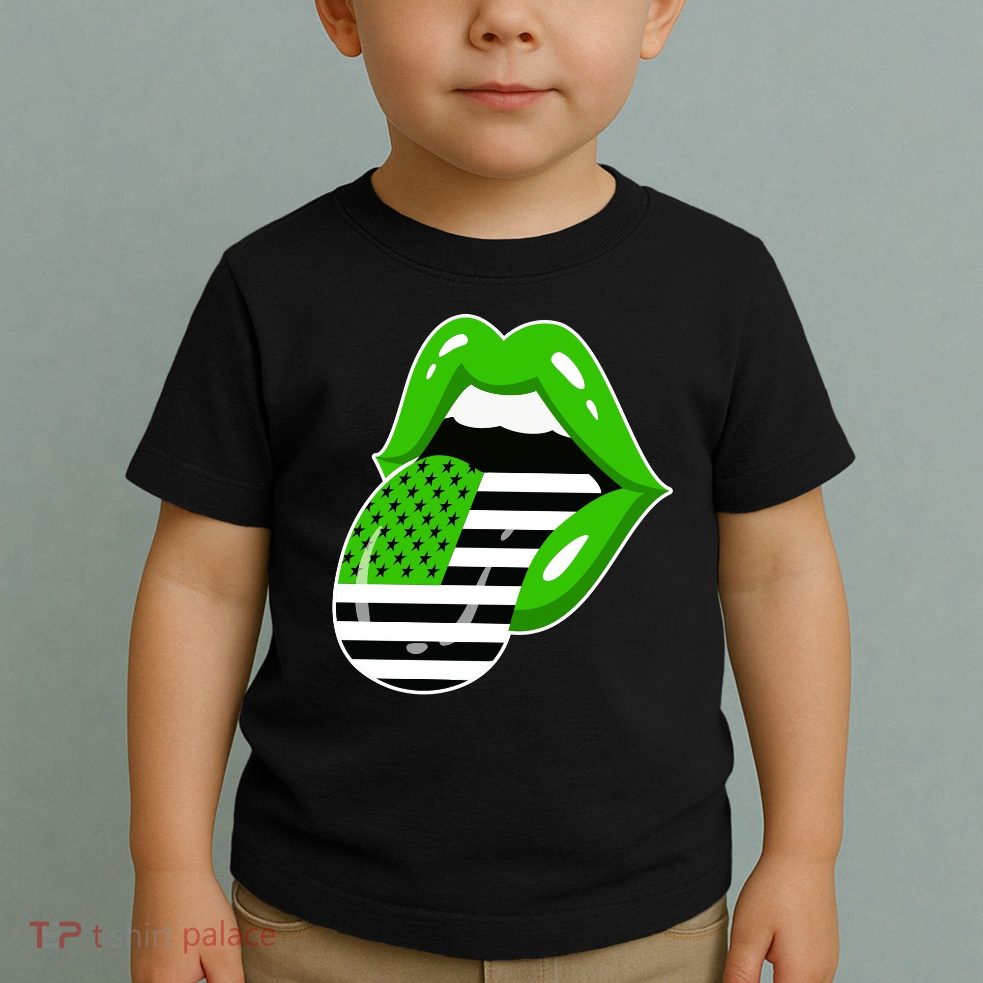 Lucky Irish Lips USA American Flag Toddler T-Shirt