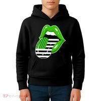 Lucky Irish Lips USA American Flag Kids Hoodie thumb 4