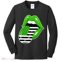 Lucky Irish Lips USA American Flag Kids Long Sleeve Shirt thumb 0