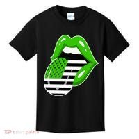 Lucky Irish Lips USA American Flag Kids T-Shirt thumb 0