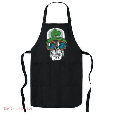 Lucky Irish Skull Apron