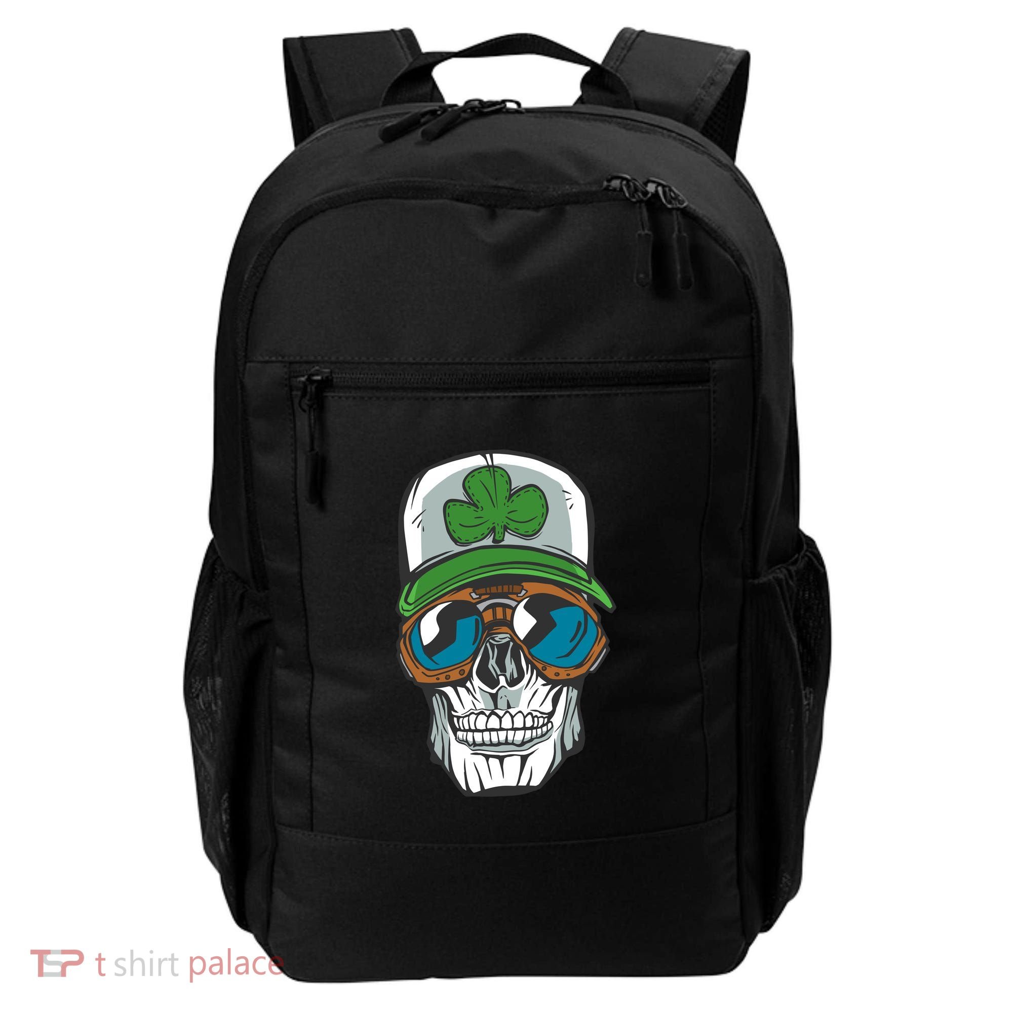 Lucky Irish Skull Backpack