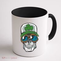 Lucky Irish Skull Coffee Mug thumb 1
