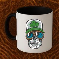 Lucky Irish Skull Coffee Mug thumb 2