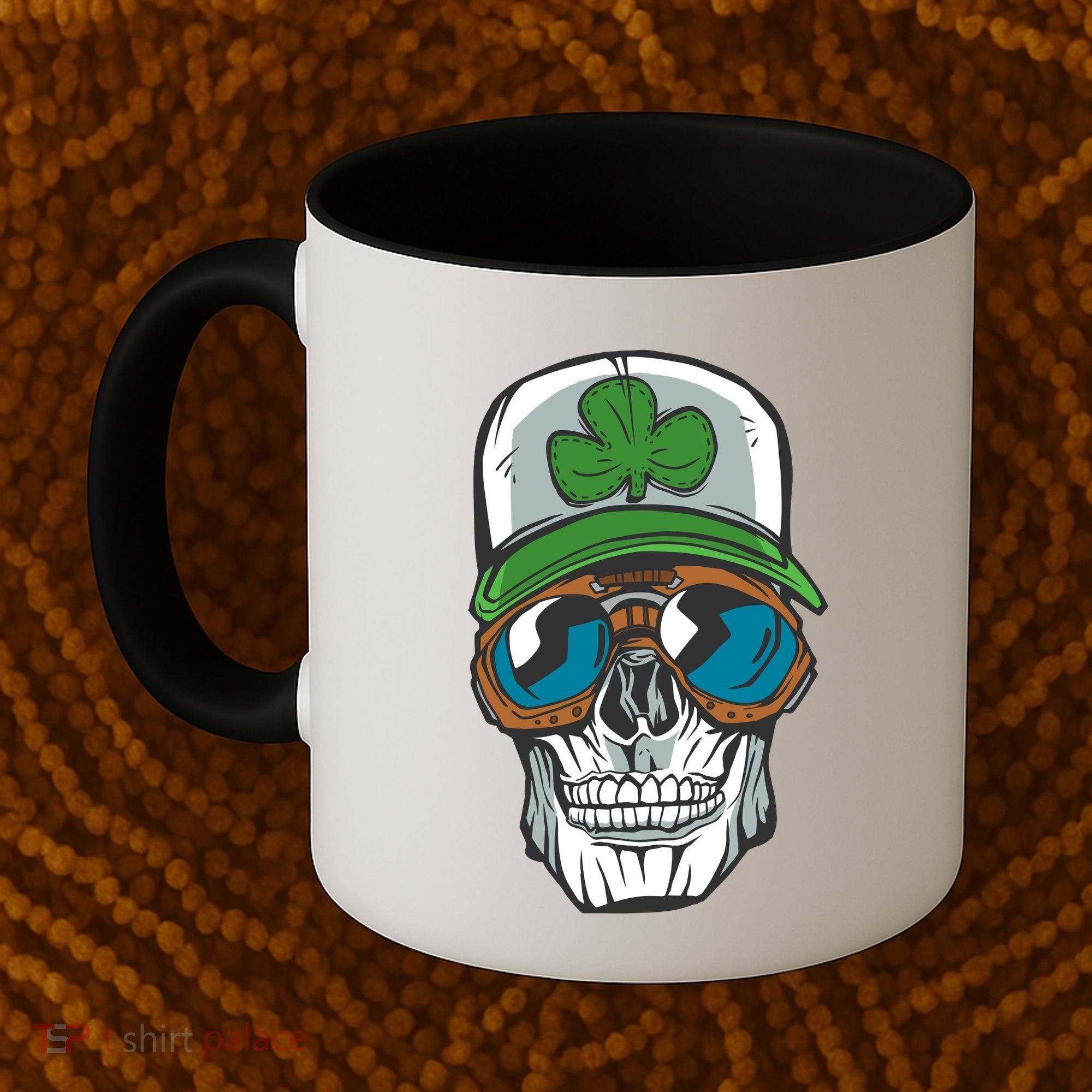 Lucky Irish Skull Coffee Mug