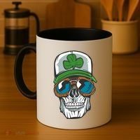 Lucky Irish Skull Coffee Mug thumb 4