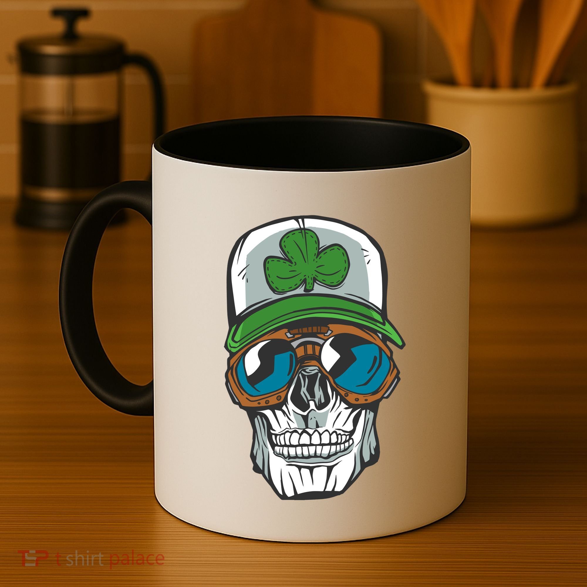 Lucky Irish Skull Coffee Mug