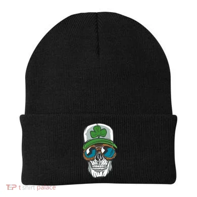 Lucky Irish Skull Beanie