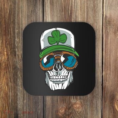 Lucky Irish Skull Coaster