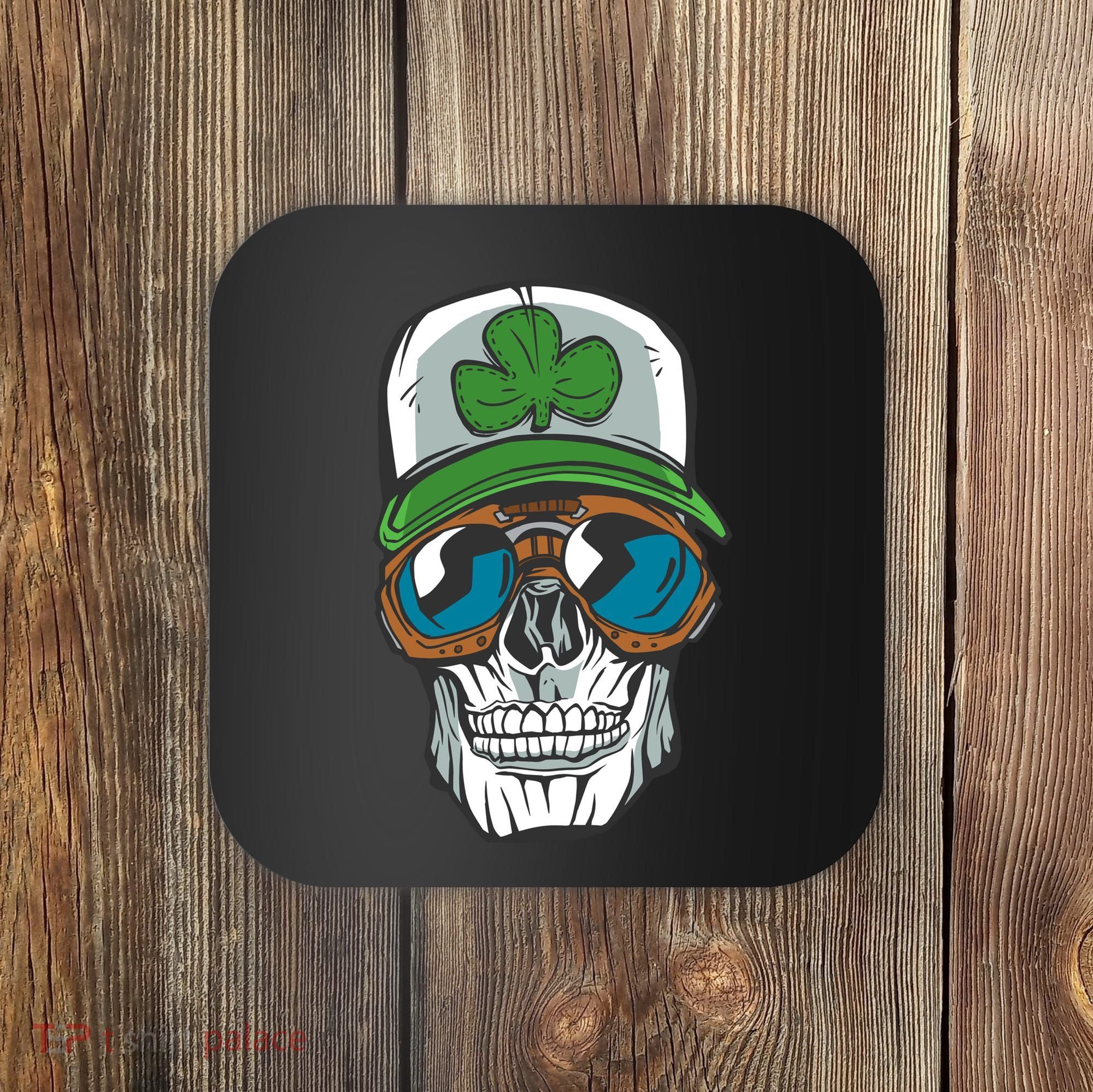 Lucky Irish Skull Coaster