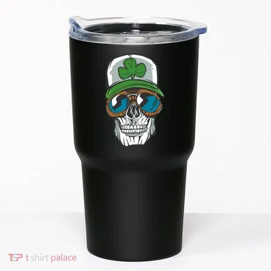 Lucky Irish Skull Tumbler