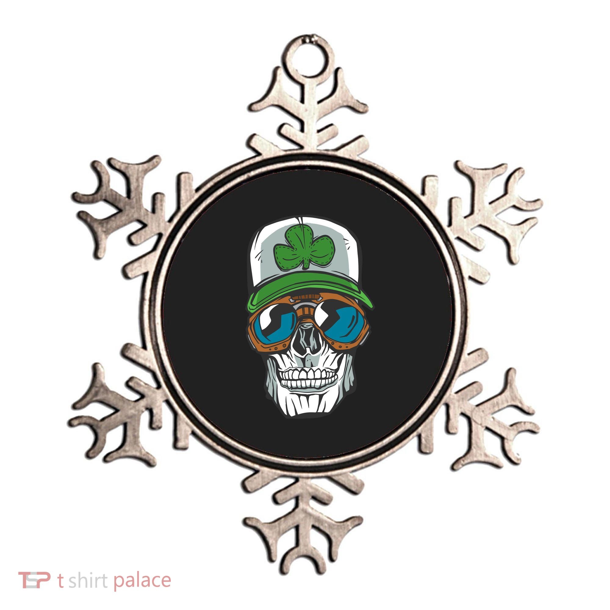 Lucky Irish Skull Ornament