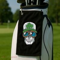 Lucky Irish Skull Golf Towel thumb 2