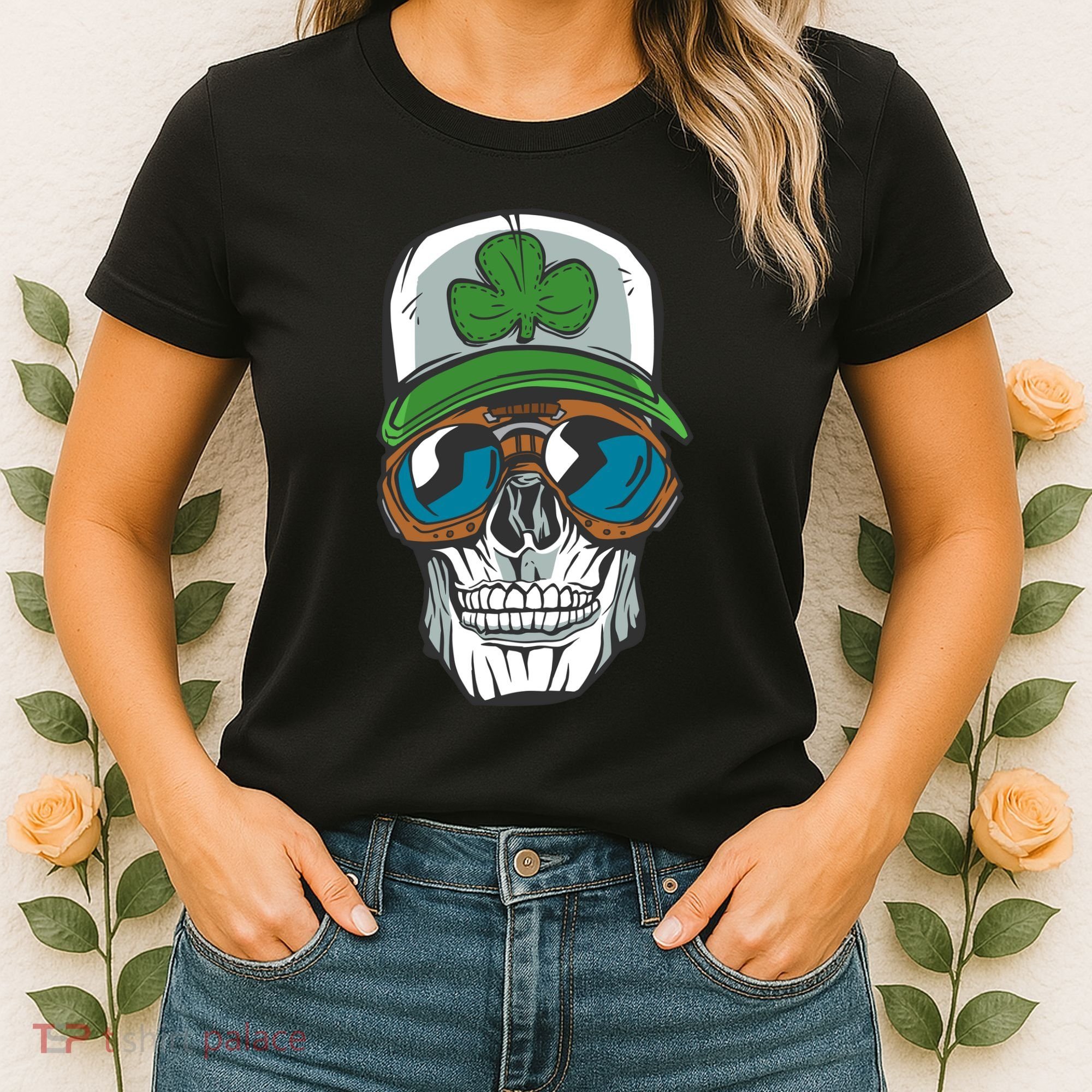 Lucky Irish Skull Women's T-Shirt