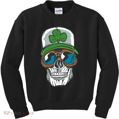 Lucky Irish Skull Kids Sweatshirt