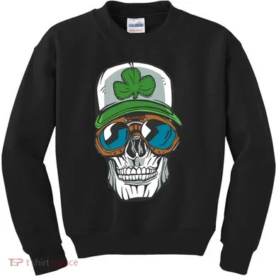 Lucky Irish Skull Kids Sweatshirt