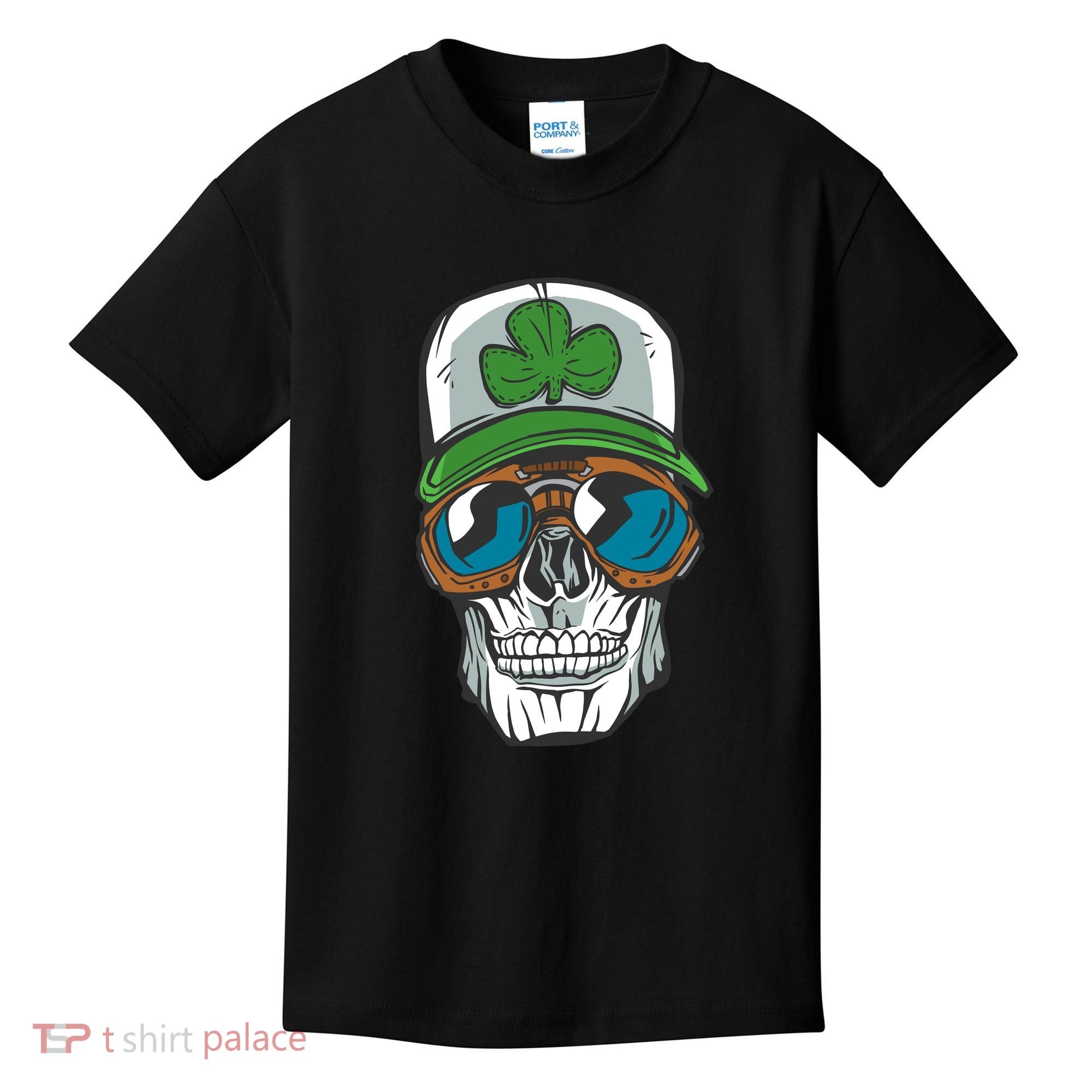 Lucky Irish Skull Kids T-Shirt