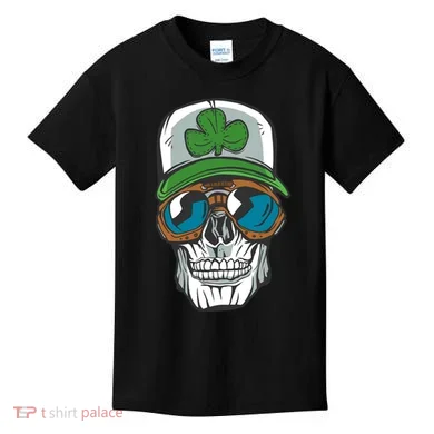 Lucky Irish Skull Kids T-Shirt