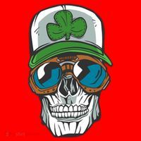 Lucky Irish Skull Santa Hat thumb 1
