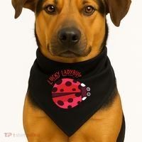 Lucky Ladybug USA-Made Doggie Bandana thumb 1