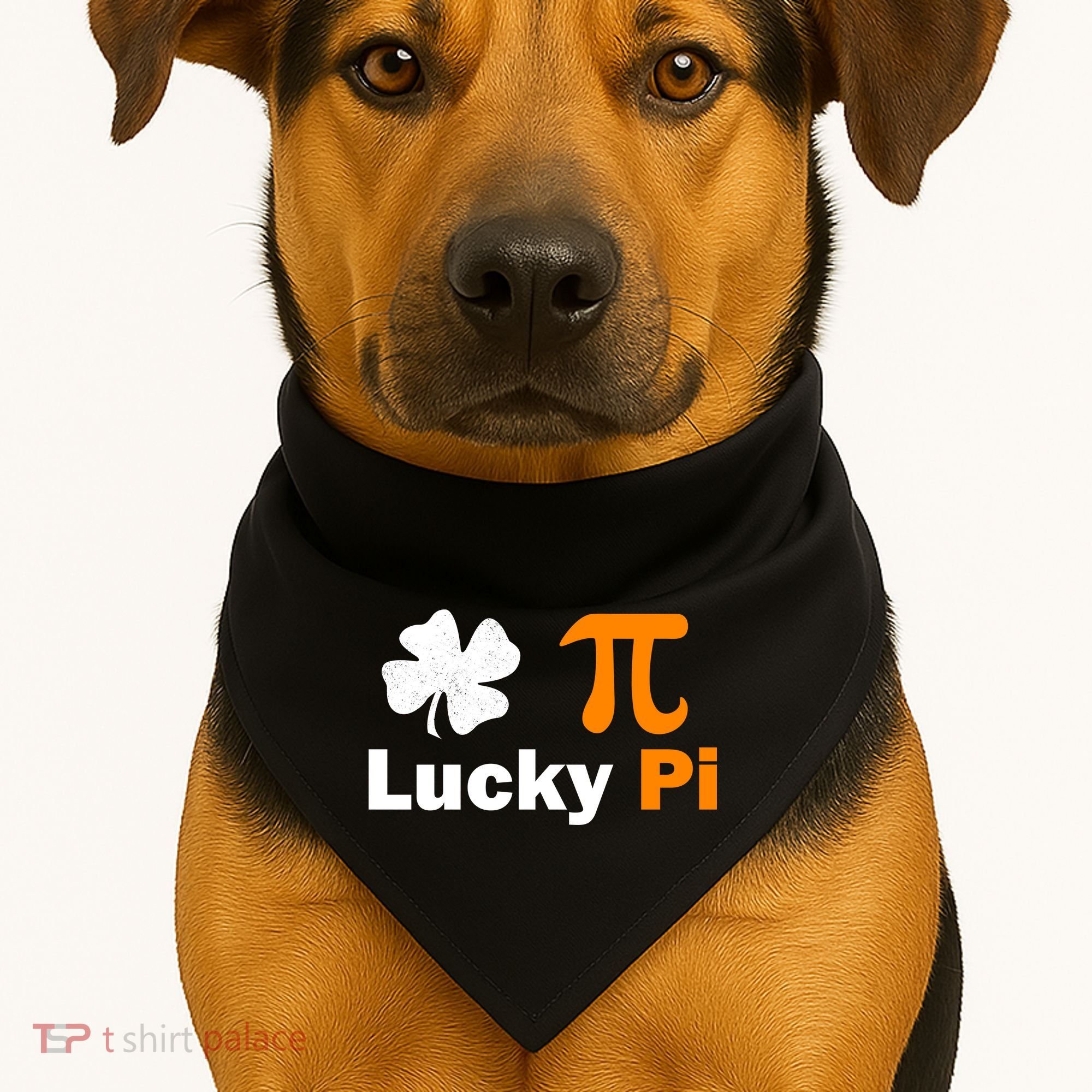Lucky Pi St. Patrick's Day Clover USA-Made Doggie Bandana