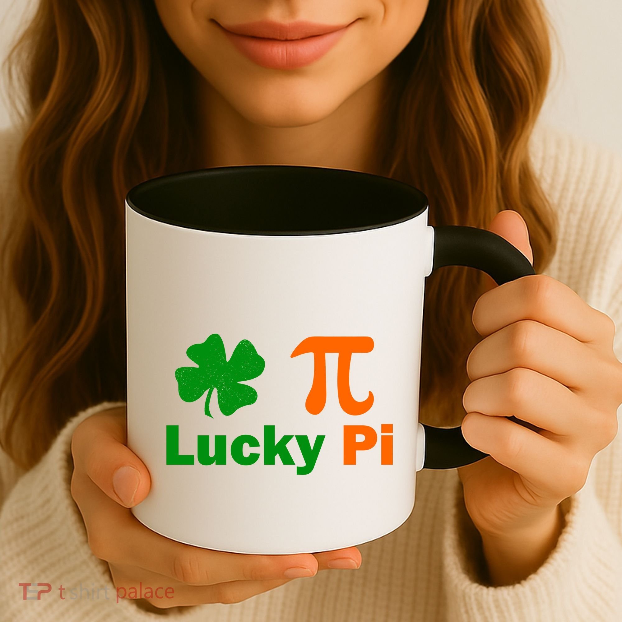 Lucky Pi St. Patrick's Day Clover Coffee Mug
