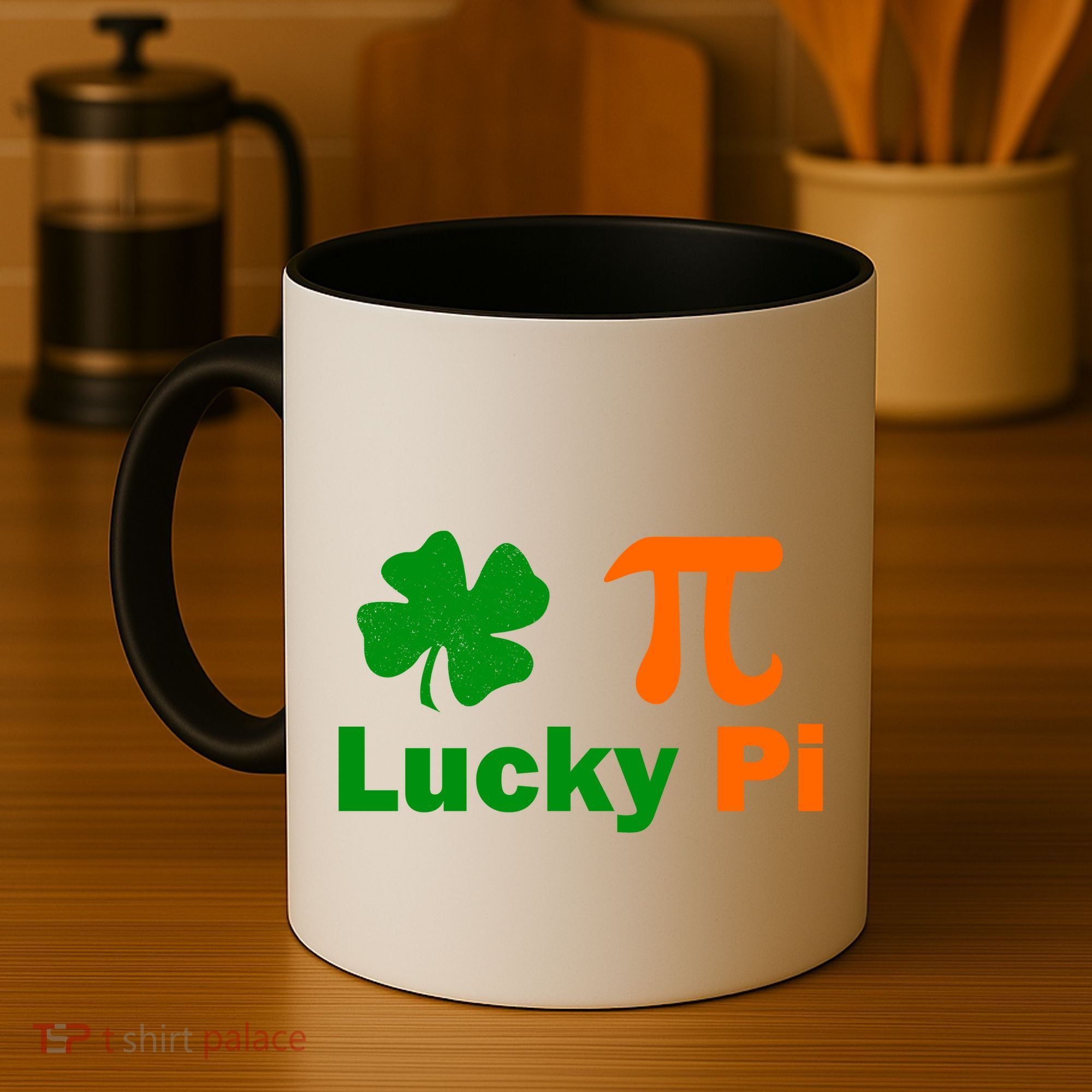 Lucky Pi St. Patrick's Day Clover Coffee Mug