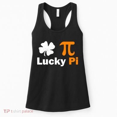 Lucky Pi St. Patrick's Day Clover Women's Tank Top