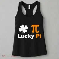 Lucky Pi St. Patrick's Day Clover Women's Tank Top thumb 3