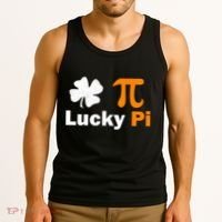 Lucky Pi St. Patrick's Day Clover Tank Top thumb 3