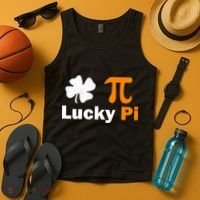 Lucky Pi St. Patrick's Day Clover Tank Top thumb 4
