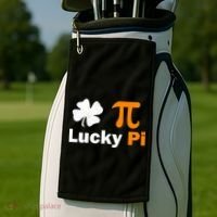 Lucky Pi St. Patrick's Day Clover Golf Towel thumb 2